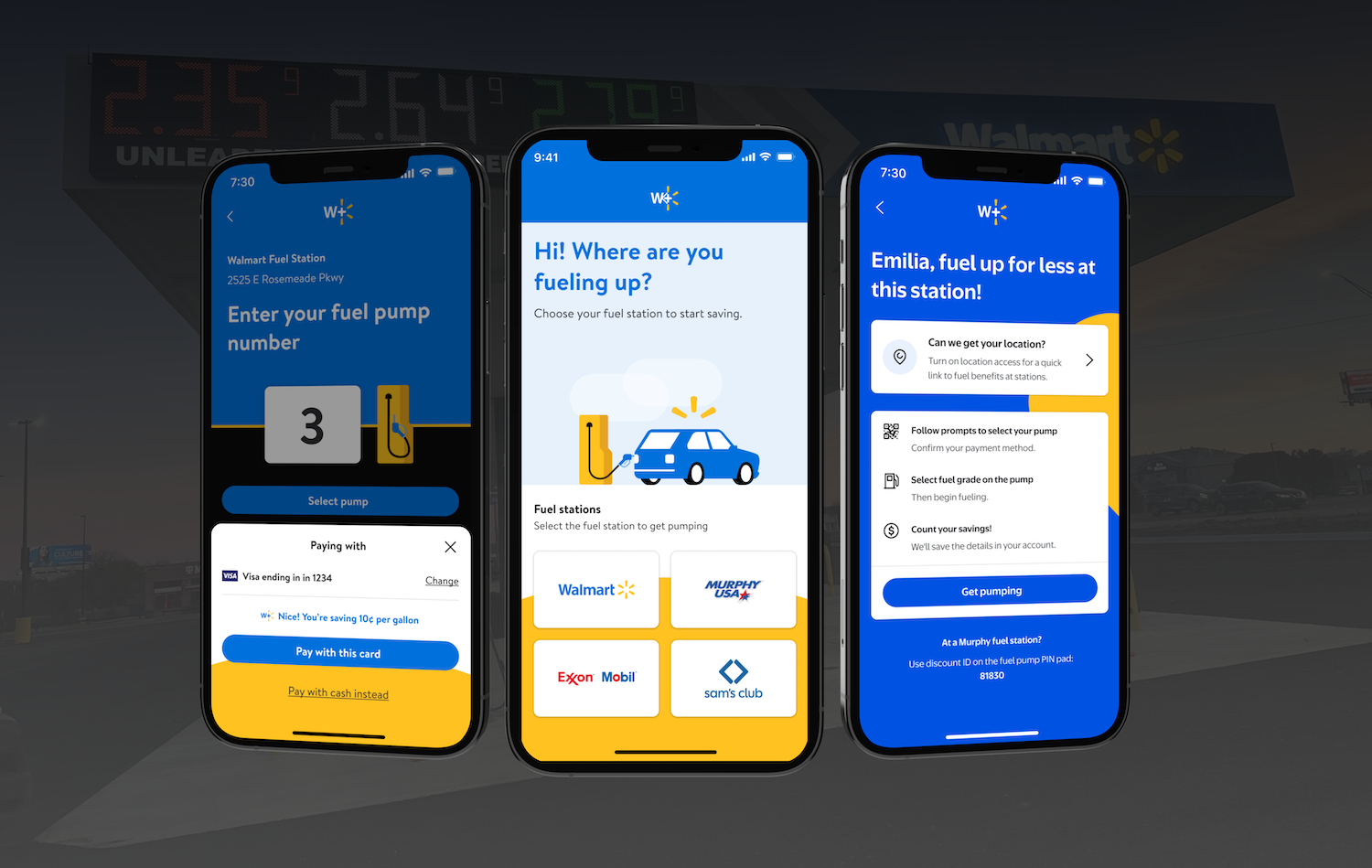 Walmart Fuel Selector